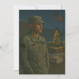 Militärurlaub Sie sind an die Weihnachtskarte erin Feiertagskarte