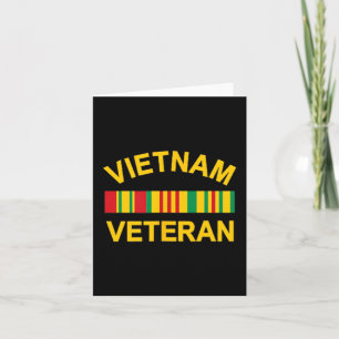 Militärveteran aus Vietnam, Vintage-USA-Soldat Karte