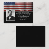 Militärveteran nach Beerdigung Dankeschön Karten (Vorne/Hinten)