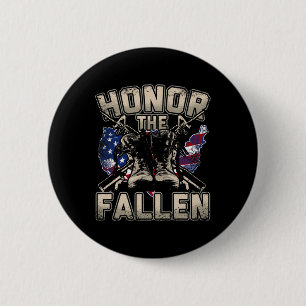 Militärveteran Soldat Amerikanische Flagge Trump G Button