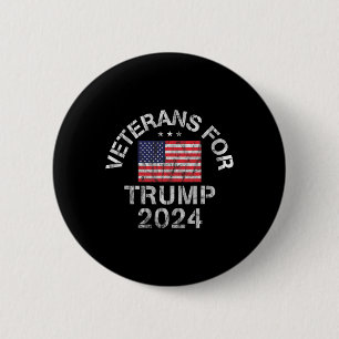 Militärveteranen für Trump 2024 Button
