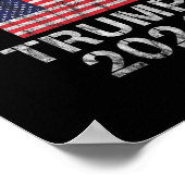Militärveteranen für Trump 2024 Poster (Ecke)