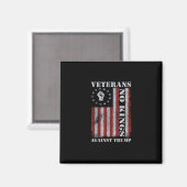 Militärveteranen protestieren Flagge Patriotische Magnet (Vorderseite/Rückseite)