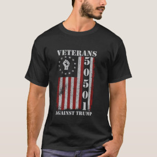 Militärveteranen protestieren USA-Flagge Keine Kön T-Shirt