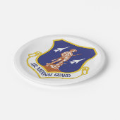 Militärwache Pappteller (Schrägansicht)