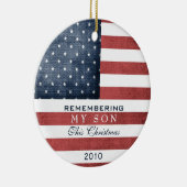 Militärweihnachten Keramik Ornament (Rechts)