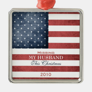Militärweihnachten Silbernes Ornament