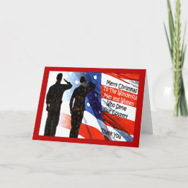 Militärweihnachtskarte Feiertagskarte