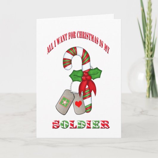 Militärweihnachtskarte Feiertagskarte (Vorderseite)