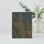 Militärweihnachtskarte | Sie sind gedenken Feiertagspostkarte (Stehend Vorderseite)