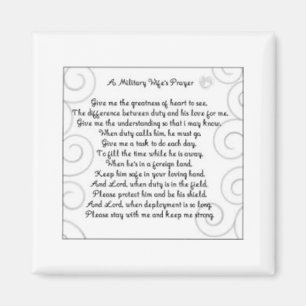 Militärwifes Gebet Magnet