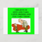 Militärwitz Postkarte (Vorderseite)