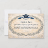 Military Air Force Graduation Theme Dankeskarte (Vorderseite)