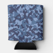 Military Blue Camouflage Camouflage Pattern Dosenkühler (Rückseite)