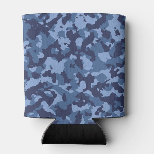 Military Blue Camouflage Camouflage Pattern Dosenkühler (Rückseite)