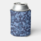 Military Blue Camouflage Camouflage Pattern Dosenkühler (Kanne Rückseite)