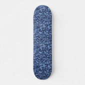 Military Blue Camouflage Camouflage Pattern Skateboard (Vorne)