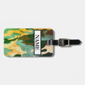 Military Camouflafe , Individuelle Name Gepäckmark Gepäckanhänger (Vorderseite horizontal)