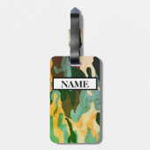 Military Camouflafe , Individuelle Name Gepäckmark Gepäckanhänger (Rückseite vertikal)