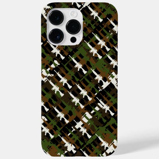 Military Camouflage Gun Rifles GI Style Coole Camo Case-Mate iPhone Hülle (Rückseite)