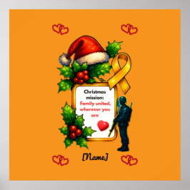 Military Christmas Family Matching – Christ Poster
