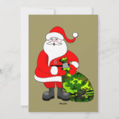 Military Family Christmas Foto Card Feiertagskarte (Rückseite)