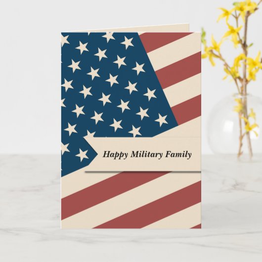 Military Family Karte (Gelbe Blume)