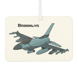 Military Fighter Jet Plane Cartoon Autolufterfrischer