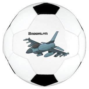 Military Fighter Jet Plane Cartoon Fußball