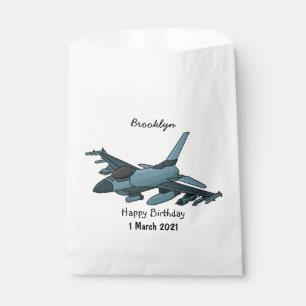 Military Fighter Jet Plane Cartoon Geschenktütchen