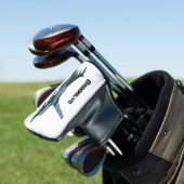 Military Fighter Jet Plane Cartoon Golf Headcover (In Situ)