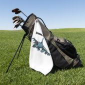 Military Fighter Jet Plane Cartoon Golfhandtuch (Gras)