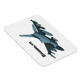 Military Fighter Jet Plane Cartoon Magnet (Rechte Seite)