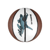 Military Fighter Jet Plane Cartoon Mini Basketball (Vertikal)