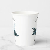 Military Fighter Jet Plane Cartoon Pappbecher (Rechts)