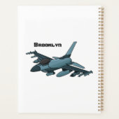 Military Fighter Jet Plane Cartoon Planer (Rückseite)