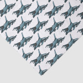 Military Fighter Jet Plane Cartoon Seidenpapier (Ausschnitt)