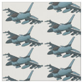 Military Fighter Jet Plane Cartoon Stoff (Nahaufnahme)