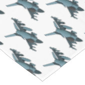 Military Fighter Jet Plane Cartoon Tischdecke (Schrägansicht)