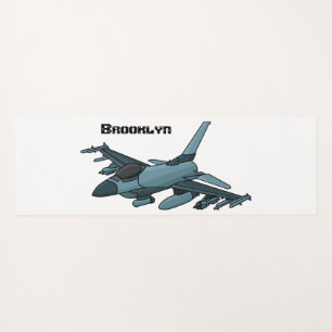 Military Fighter Jet Plane Cartoon Yogamatte