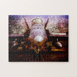 Military Fighter plane on the Ground Puzzle