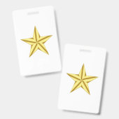 Military General Gold Star Ausweis (Front & Back)