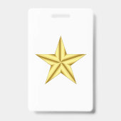 Military General Gold Star Ausweis (Back)