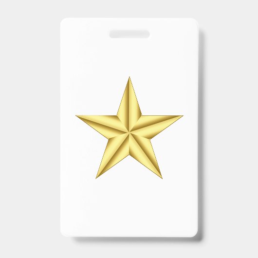 Military General Gold Star Ausweis (Front)