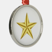 Military General Gold Star Ornament Aus Metall (Rechts)
