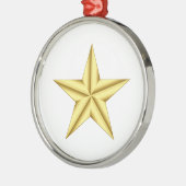 Military General Gold Star Ornament Aus Metall (Links)