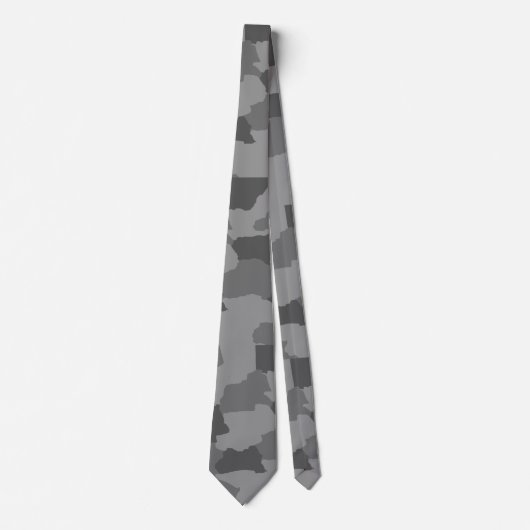Military Gray Camo Krawatte (Vorderseite)