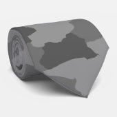 Military Gray Camo Krawatte (Gerollt)