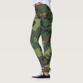 Military Green Camouflage Frauen Leggings (Links)