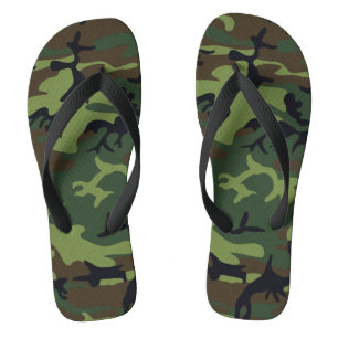 Military Green Camouflage Muster Erwachsene Flip F Badesandalen
